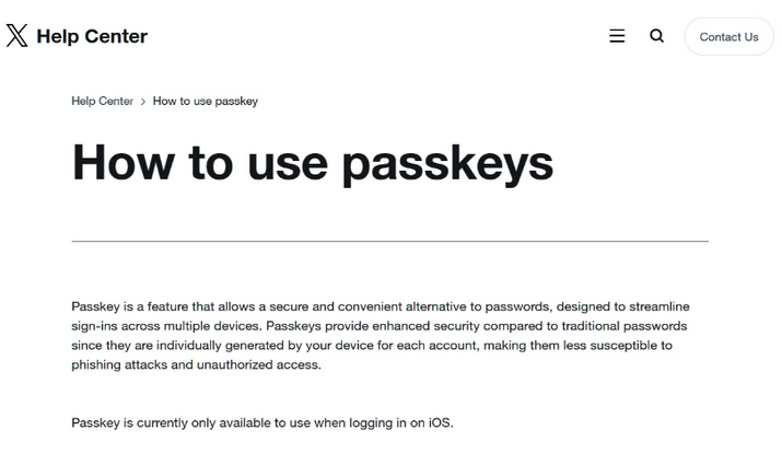 阳江苹果维修店铺分享iOS用户如何通过通行密钥(Passkey)登录 