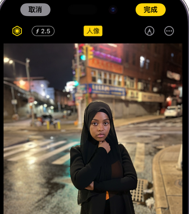 阳江苹果15服务店分享如何在iPhone15系列机型拍摄照片中添加人像效果 